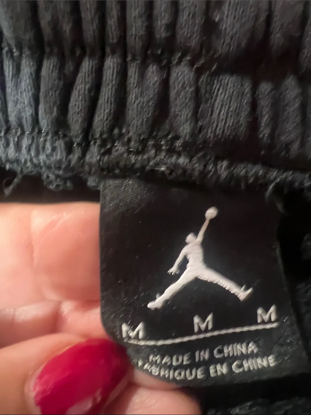 Jordan  Black Jogger Shorts with Side Jumpman Logo
